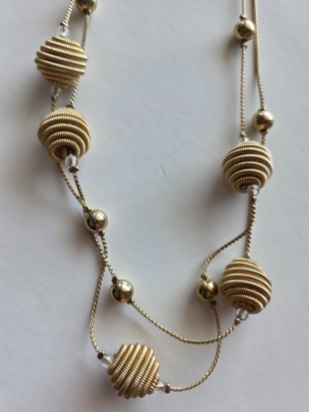 Gold-Tone Bead & Crystal Station Long Necklace Stitch Fix